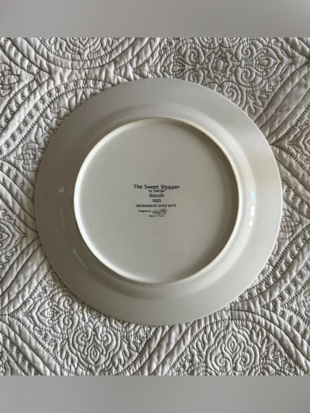 Sweet Shoppe by Sango #3023 “Biscotti” Dinner Plate